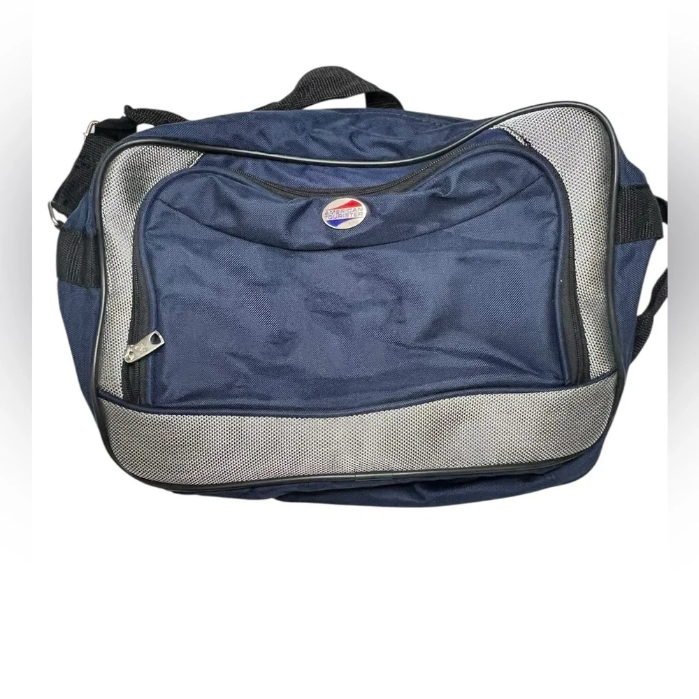 American Tourister Retro Carry On Travel Bag Blue - Set of 2